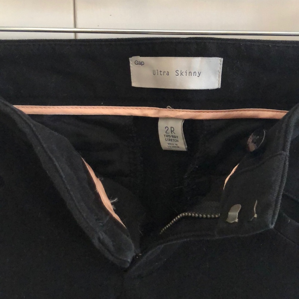 Gap ultra skinny black dress pants 2R